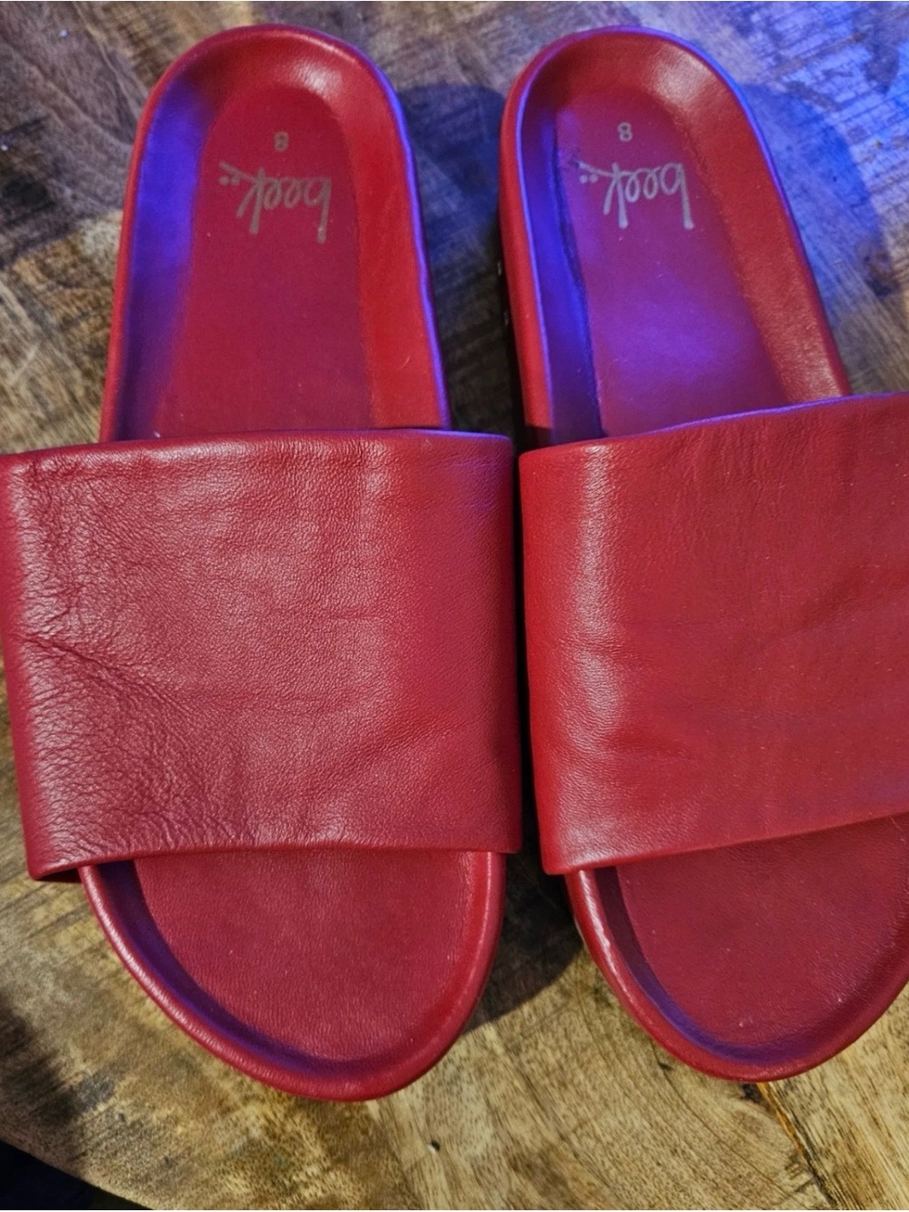 beek Red Pelican Sandals